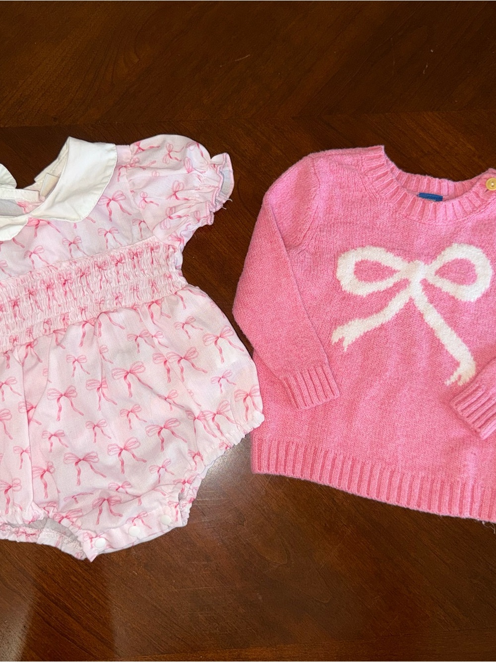 Pink Bow Knit Sweater - bow bubble